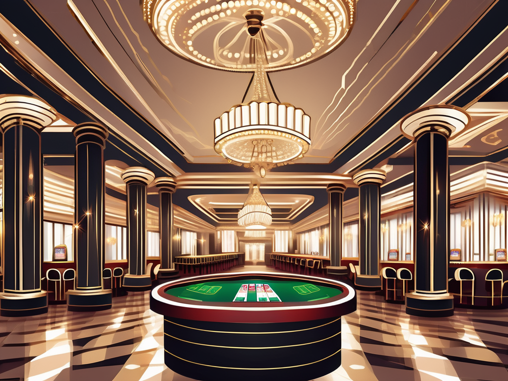 A lavish casino interior